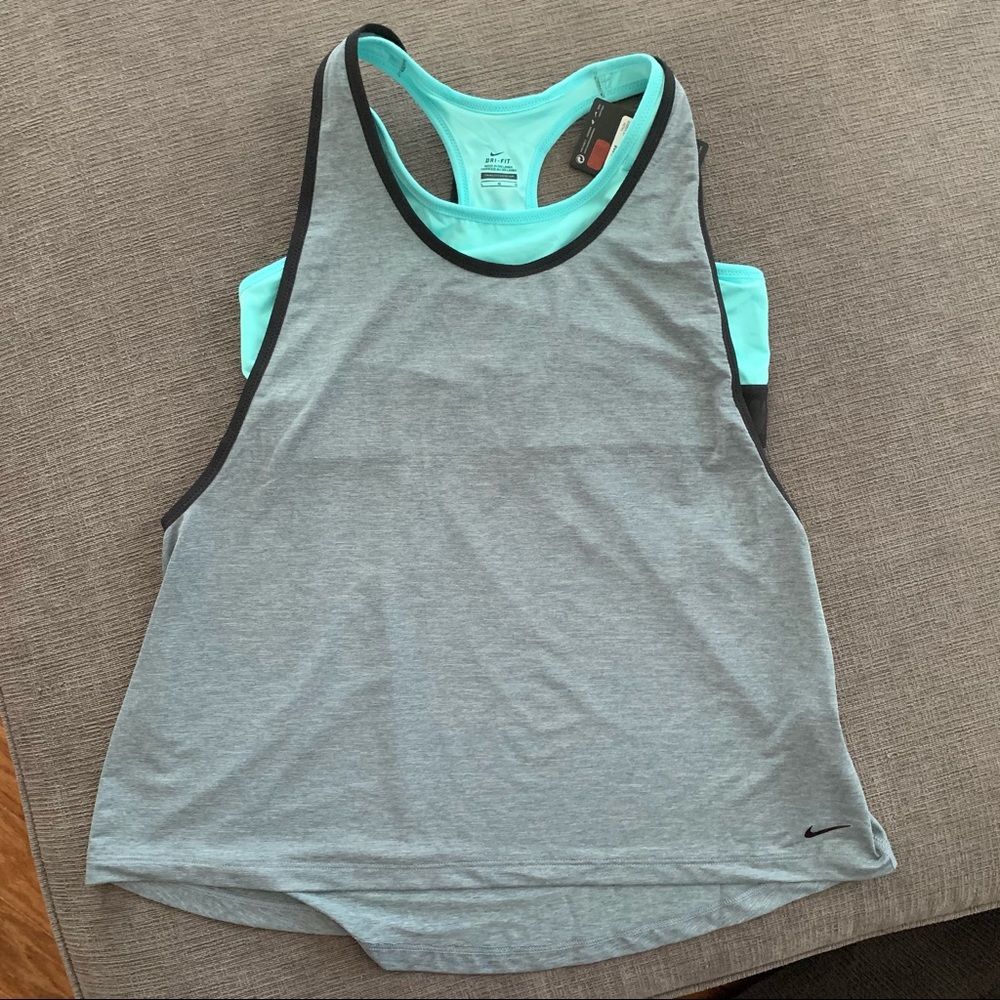 NWT NIKE Dri-Fit Bra & Tank Combo Size Large